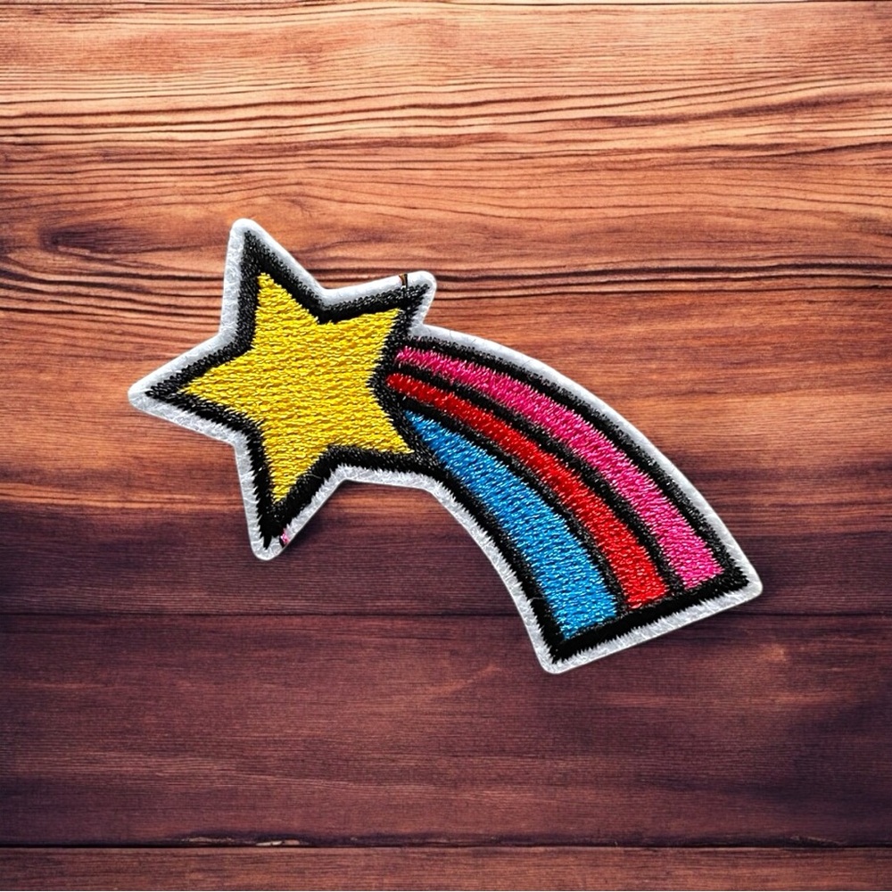 Shooting Star Embroidered Patch